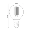 Лампа светодиодная Uniel E14 4W 3000K прозрачная LED-G45-4W/3000K/E14/CL GLY01TR UL-00011938 Лампа светодиодная Uniel E14 4W 3000K прозрачная LED-G45-4W/3000K/E14/CL GLY01TR UL-00011938