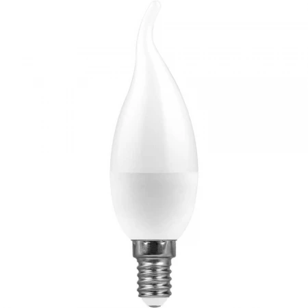 Лампа светодиодная Feron E14 11W 6400K Свеча Матовая LB-770 25952