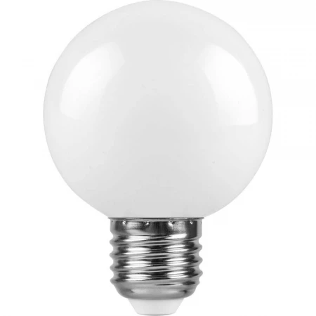 Лампа светодиодная Feron E27 3W 6400K Шар Матовая LB-37125902