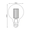 Лампа светодиодная Uniel E27 5W 3000K прозрачная LED-G95-5W/3000K/E27/CL GLY01TR UL-00011942 Лампа светодиодная Uniel E27 5W 3000K прозрачная LED-G95-5W/3000K/E27/CL GLY01TR UL-00011942
