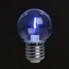 Лампа светодиодная Feron E27 2W синий прозрачная LB-383 48934