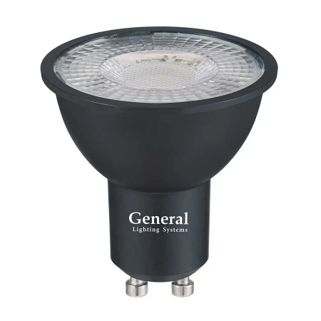 Лампа General GLDEN-MR16-DIF-10-230-GU10-6500 Черная Dif 30