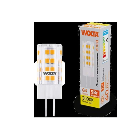 Светодиодная лампа WOLTA WSTD-JC-220V5W3KG4-C