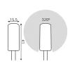 Лампа светодиодная Gauss G4 3W 4100K прозрачная 107707203 Лампа светодиодная Gauss G4 3W 4100K прозрачная 107707203