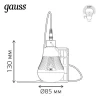Лампа светодиодная Gauss с солнечной панелью 3W 4000K прозрачная 902102203 Лампа светодиодная Gauss с солнечной панелью 3W 4000K прозрачная 902102203