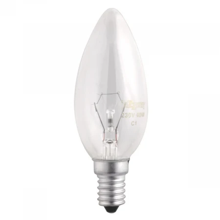 Лампа накаливания Jazzway E14 40W 2700K прозрачная 3320539