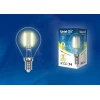 Лампа светодиодная филаментная Uniel E14 7,5W 3000K прозрачная LED-G45-7,5W/WW/E14/CL GLA01TR UL-00003250 Лампа светодиодная филаментная Uniel E14 7,5W 3000K прозрачная LED-G45-7,5W/WW/E14/CL GLA01TR UL-00003250