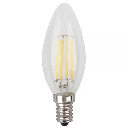 Лампа светодиодная филаментная ЭРА E14 7W 4000K прозрачная F-LED B35-7W-840-E14 Б0027943