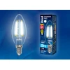 Лампа светодиодная филаментная Uniel E14 6W 4000K прозрачная LED-C35-6W/NW/E14/CL PLS02WH UL-00001373 Лампа светодиодная филаментная Uniel E14 6W 4000K прозрачная LED-C35-6W/NW/E14/CL PLS02WH UL-00001373
