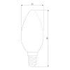 Лампа светодиодная филаментная Elektrostandard BLE1409 E14 9W 3300K прозрачная a049062 Лампа светодиодная филаментная Elektrostandard BLE1409 E14 9W 3300K прозрачная a049062