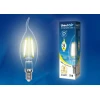 Лампа светодиодная филаментная Uniel E14 7,5W 3000K прозрачная LED-CW35-7,5W/WW/E14/CL GLA01TR UL-00003248 Лампа светодиодная филаментная Uniel E14 7,5W 3000K прозрачная LED-CW35-7,5W/WW/E14/CL GLA01TR UL-00003248