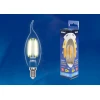 Лампа светодиодная филаментная Uniel E14 5W 3000K прозрачная LED-CW35-5W/WW/E14/CL/MB GLM10TR UL-00002368 Лампа светодиодная филаментная Uniel E14 5W 3000K прозрачная LED-CW35-5W/WW/E14/CL/MB GLM10TR UL-00002368