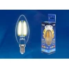 Лампа светодиодная филаментная Uniel E14 5W 3000K прозрачная LED-C35-5W/WW/E14/CL/MB GLM10TR UL-00002367
