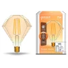 Лампа светодиодная диммируемая филаментная Gauss Smart Home Filament Diamond E27 7W 2500K золотистая 1350112 Лампа светодиодная диммируемая филаментная Gauss Smart Home Filament Diamond E27 7W 2500K золотистая 1350112