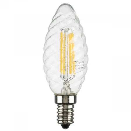Лампа светодиодная филаментная Lightstar LED Filament E14 6W 3000K свеча прозрачная 933702