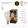 Лампа светодиодная филаментная ЭРА E14 5W 2700K прозрачная F-LED P45-5W-827-E14 Б0019006 Лампа светодиодная филаментная ЭРА E14 5W 2700K прозрачная F-LED P45-5W-827-E14 Б0019006