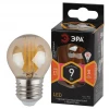 Лампа светодиодная филаментная ЭРА E27 9W 2700K золотая F-LED P45-9w-827-E27 gold Б0047025 Лампа светодиодная филаментная ЭРА E27 9W 2700K золотая F-LED P45-9w-827-E27 gold Б0047025