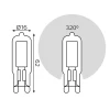 Лампа светодиодная Gauss G9 4.5W 4100K прозрачная 107809204 Лампа светодиодная Gauss G9 4.5W 4100K прозрачная 107809204