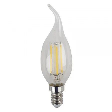 Лампа светодиодная филаментная ЭРА E14 5W 4000K прозрачная F-LED BXS-5W-840-E14 Б0019005