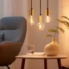 Лампа светодиодная филаментная диммируемая WiZ E27 7W 2700-6500K золото Wi-Fi BLE50WST64E27920-50Amb1PF/6 929003018701