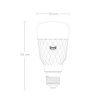 Лампа светодиодная диммируемая Yeelight E27 8W 2700K белая YLDP007 Лампа светодиодная диммируемая Yeelight E27 8W 2700K белая YLDP007