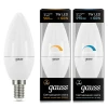 Лампа светодиодная диммируемая Gauss E14 7W 3000K матовая 103101107-D Лампа светодиодная диммируемая Gauss E14 7W 3000K матовая 103101107-D