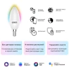 Лампа светодиодная диммируемая Gauss Smart Home E14 5W 2700-6500K RGBW матовая 1190112 Лампа светодиодная диммируемая Gauss Smart Home E14 5W 2700-6500K RGBW матовая 1190112