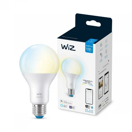 Лампа светодиодная диммируемая WiZ E27 13W 2700-6500K матовая Wi-Fi BLE100WA67E27927-65TW1PF/6 929002449602