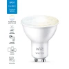 Лампа светодиодная диммируемая WiZ GU10 4,7W 2700-6500K прозрачная Wi-Fi BLE 50W GU10 927-65 TW 1PF/6 929002448302