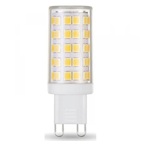 Лампа светодиодная диммируемая Gauss G9 5,5W 3000К прозрачная 107309155-D