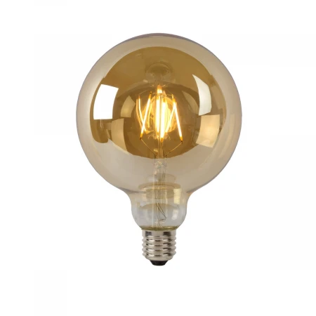 Лампа светодиодная Lucide E27 8W 2700K янтарная 49070/08/62