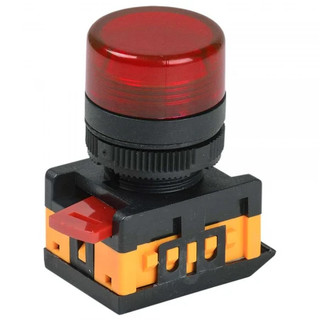 Лампа AL-22TE сигнальная d=22мм красный неон/240В цилиндр IEK BLS30-ALTE-K04