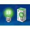 Лампа светодиодная филаментная Uniel E27 5W зеленая LED-G45-5W/GREEN/E27 GLA02GR UL-00002988 Лампа светодиодная филаментная Uniel E27 5W зеленая LED-G45-5W/GREEN/E27 GLA02GR UL-00002988