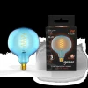 Лампа светодиодная диммируемая филаментная Gauss E27 5W 1800K синяя 1013802105