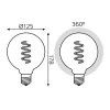 Лампа светодиодная диммируемая филаментная Gauss E27 5W 1800K зеленая 1012802105 Лампа светодиодная диммируемая филаментная Gauss E27 5W 1800K зеленая 1012802105