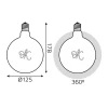 Лампа светодиодная филаментная Gauss E27 2,5W 2000K золотая 176802003 Лампа светодиодная филаментная Gauss E27 2,5W 2000K золотая 176802003