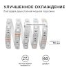 Светодиодная влагозащищенная лента Apeyron 14,4W/m 60LED/m 5050SMD разноцветная 5M 00-12 Светодиодная влагозащищенная лента Apeyron 14,4W/m 60LED/m 5050SMD разноцветная 5M 00-12