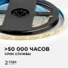 Светодиодная лента OGM 9,6W/m 120LED/m 2835SMD теплый белый 5M LSE-259