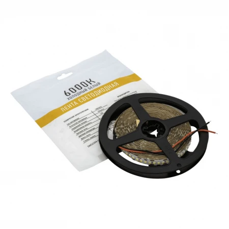 Светодиодная лента SWG 22W/m 204Led/m 2835SMD холодный белый 5M SWG2204-12-22-W-M 009457
