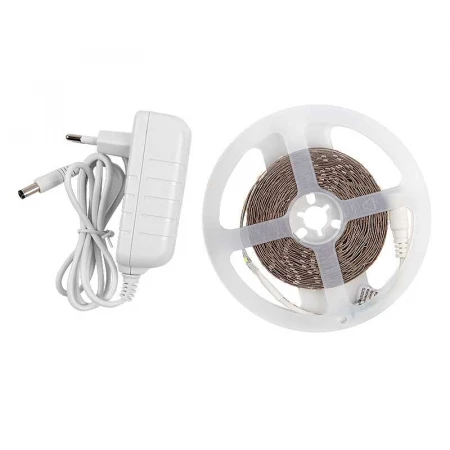 Лента светодиодная General GLS-2835-60-4.8-12-IP20-PRO-6-5-KIT готовый комплект 5м с адаптером