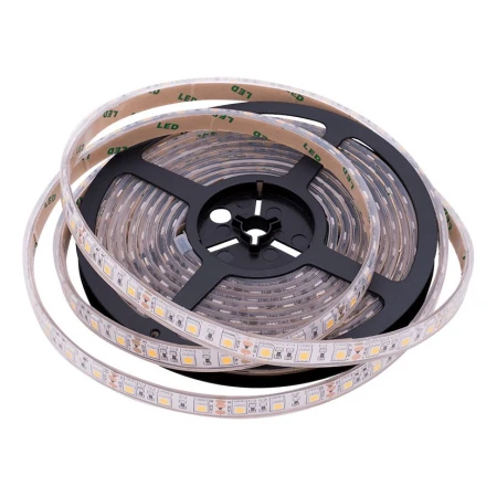 Светодиодная влагозащищенная лента SWG 14,4W/m  60Led/m 5050SMD теплый белый 5M SWG560-12-14.4-WW-68-M 009269
