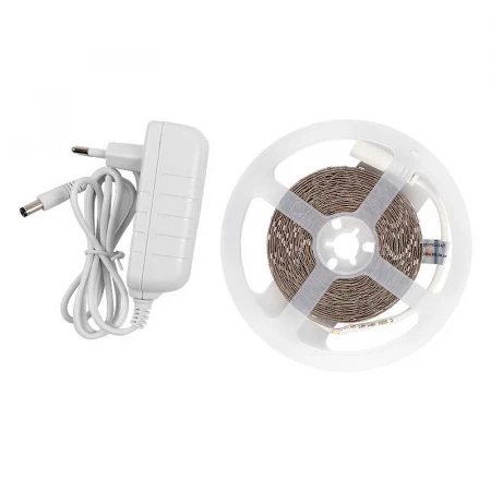 Лента светодиодная General GLS-2835-60-4.8-12-IP20-PRO-3-5-KIT готовый комплект 5м с адаптером