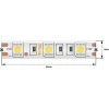 Светодиодная влагозащищенная лента SWG 14,4W/m 60LED/m 5050SMD холодный белый 5M 001068 Светодиодная влагозащищенная лента SWG 14,4W/m 60LED/m 5050SMD холодный белый 5M 001068