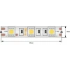 Светодиодная влагозащищенная лента SWG 14,4W/m 60LED/m 5050SMD синий 5M 001848 Светодиодная влагозащищенная лента SWG 14,4W/m 60LED/m 5050SMD синий 5M 001848