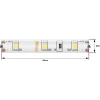 Светодиодная влагозащищенная лента SWG 4,8W/m 60LED/m 2835SMD холодный белый 5M 001682 Светодиодная влагозащищенная лента SWG 4,8W/m 60LED/m 2835SMD холодный белый 5M 001682
