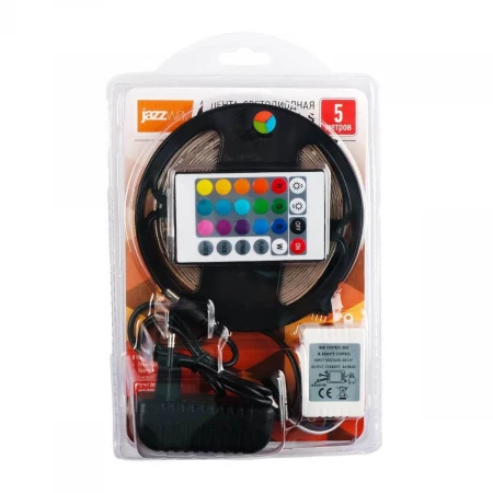 Светодиодная влагозащищенная лента Jazzway 4W/m 54Led/m 2835SMD разноцветная 5M 5034754