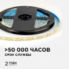 Светодиодная лента OGM 9,6W/m 120LED/m 2835SMD дневной белый 5M LSE-260