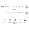 Светодиодная лента Gauss 10W/m 60LED/m 5050SMD теплый белый 1M BT033 Светодиодная лента Gauss 10W/m 60LED/m 5050SMD теплый белый 1M BT033