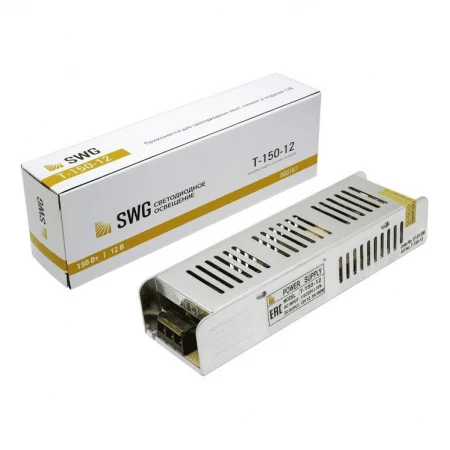 Блок питания SWG 12V 150W IP20 12,5A T-150-12 000167