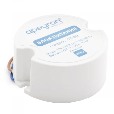 Блок питания Apeyron 12V 15W IP67 1,25A 03-68